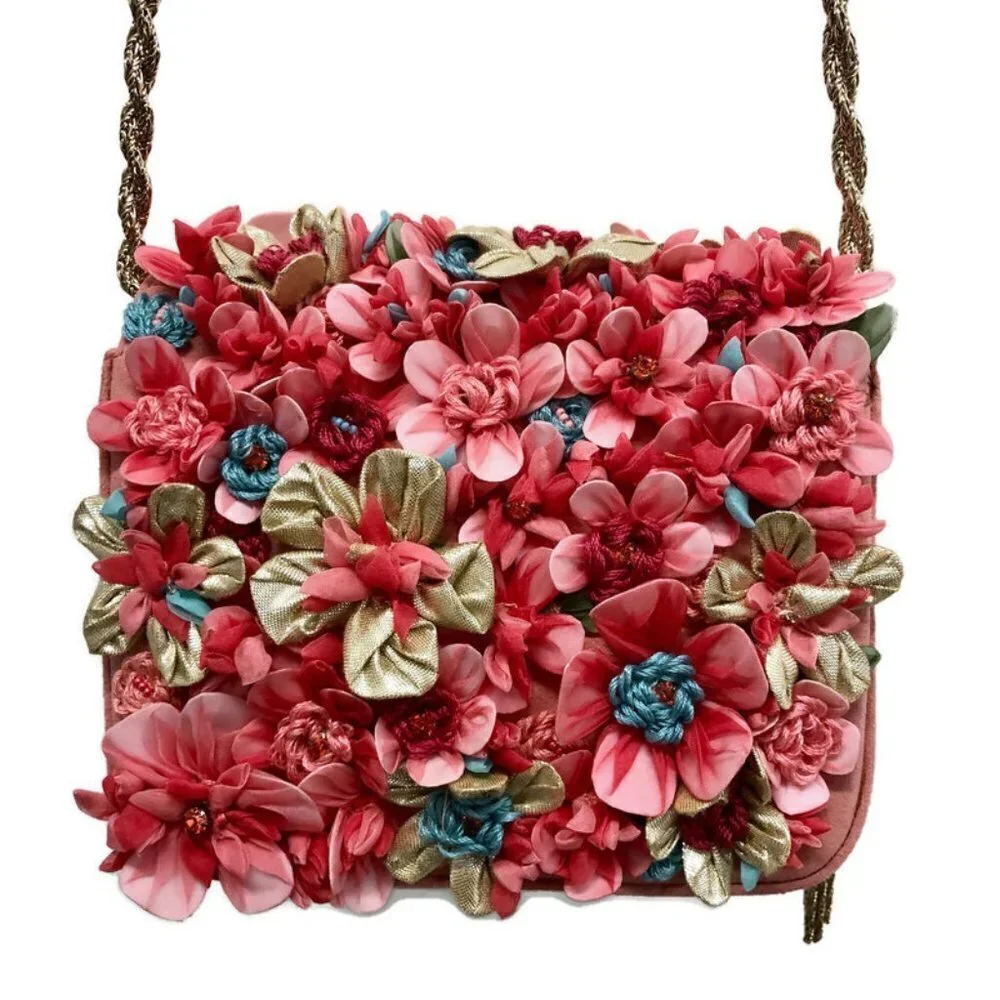 Marchesa Pink Small Phoebe Floral Bag 🌺HP🌺
